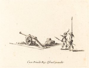 Příprava ke střelbě z děla od Jacques Callot