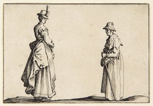 Profily dvou žen od Jacques Callot