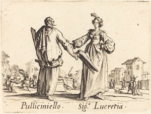 Pulliciniello a Siga. Lukrécie od Jacques Callot