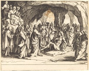 Vzkříšení Lazara od Jacques Callot