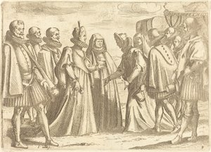 Recepce v Mantově od Jacques Callot