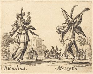 Riciulina a Metzetin od Jacques Callot