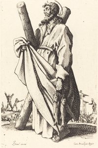 Saint Andrew, publikoval 1631. od Jacques Callot