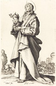 Svatý Jan Evangelista od Jacques Callot