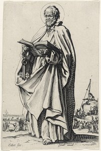 Svatý Petr z Les Grands Apôtres (Velcí apoštolové), 1631 od Jacques Callot