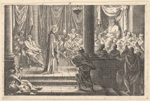 Scéna z vášně (lept) od Jacques Callot