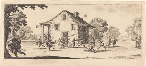Scéna drancování od Jacques Callot