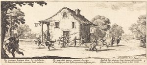 Scéna drancování, c. 1633. od Jacques Callot