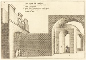 Druhá část Via Dolorosa od Jacques Callot