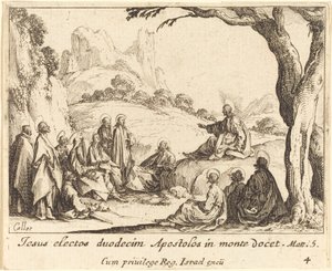 Kázání na hoře od Jacques Callot