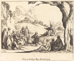 Kázání na hoře od Jacques Callot