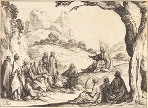 Kázání na hoře od Jacques Callot