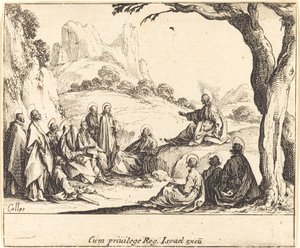 Kázání na hoře, 1635. od Jacques Callot