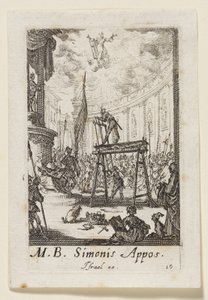 Apoštol Šimon (Simonis Appos.) od Jacques Callot