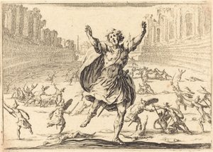 Potyčka v římském cirkusu, c. 1617. od Jacques Callot