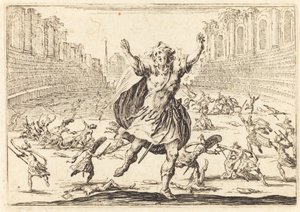 Potyčka v římském cirkusu, c. 1622. od Jacques Callot