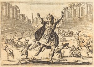 Potyčka v římském cirkusu, c. 1622. od Jacques Callot