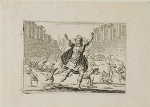 Potyčka v cirkusu, od The Caprices od Jacques Callot