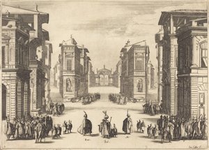 Suleiman, dějství I od Jacques Callot