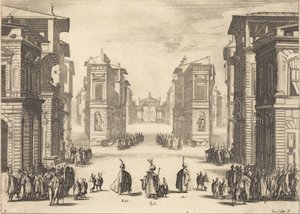 Suleiman, dějství I od Jacques Callot