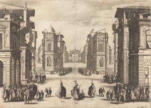 Suleiman, dějství I od Jacques Callot
