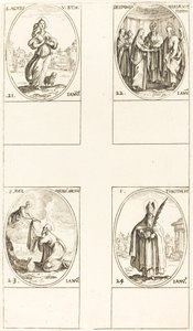 svatá Anežka; Svatba Panny; Svatý Ildefonsus; Svatý Timoteus od Jacques Callot