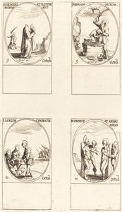 Svatý. Dionysius, Rusticus & Eleutherius, sv. Abraham, sv. Gereon & Companions, Sts. Pro. od Jacques Callot