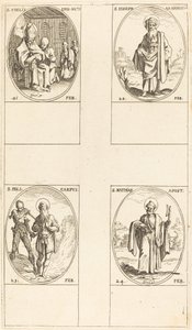 Svatý Felix; Svatý Josef z Arimatie; St. Polycarpe; Svatý Matyáš, apoštol od Jacques Callot