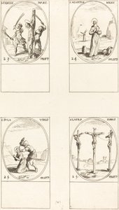 Svatý. Věřící; Svatý. Agapetus; Svatý. Dula; Svatý. Zloděj Dimas od Jacques Callot