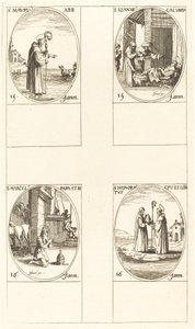 Svatý. Vřesoviště John Calybite Marcellus Honoratus od Jacques Callot