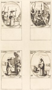 Svatý Patricie, sv. Druhý a Alexandr Caesarius Augustina od Jacques Callot