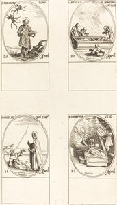 St. Theodorus; Svatá Anežka z Monte Pulciano; sv. Anselme, arcibiskup z Canterbury; Svatý od Jacques Callot