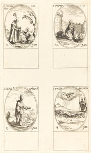 Svatý Theodosius; Svatá Taťána; Svatý Hilary; Svatý Felix od Jacques Callot