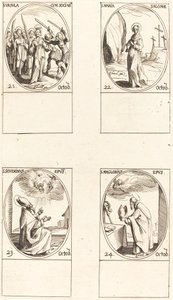Svatá Uršula a tovaryši; Svatá Marie Salome; Svatý Severinus; Svatý Maglorius od Jacques Callot