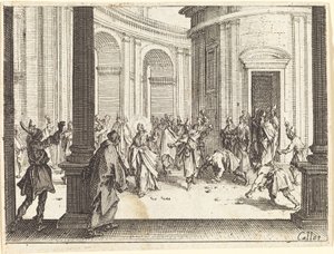 Kamenování Ježíše od Jacques Callot