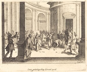 Kamenování Ježíše od Jacques Callot