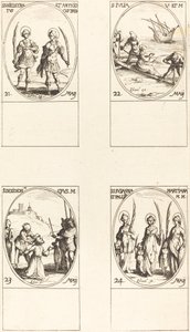 Svatí Nicostratus a Antiochus; Svatý. Julie; Svatý. Touha; Svatí Susanna, Palladia, an od Jacques Callot