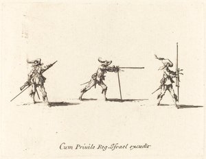 Zaujměte palebnou pozici s mušketou od Jacques Callot