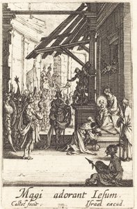 Klanění tří králů od Jacques Callot