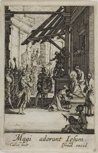 Klanění mudrců ze Života Panny Marie od Jacques Callot
