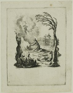Agónie v zahradě, z knihy Malá vášeň od Jacques Callot