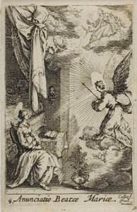 Zvěstování ze Života Panny Marie od Jacques Callot
