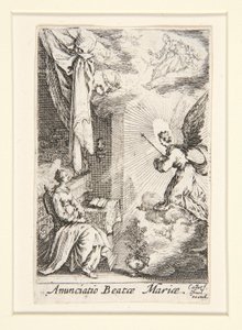 Zvěstování, ne. 5 ze Života Panny od Jacques Callot
