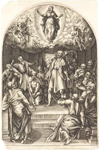 Nanebevzetí, 16081611. od Jacques Callot
