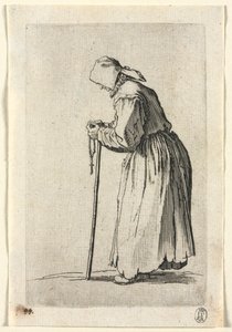 Žebráci: Žebrák u růžence od Jacques Callot