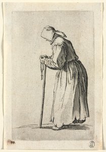 The Beggars: Žebrák u růžence, c. 1623. od Jacques Callot
