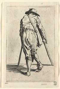 The Beggars: Žebrák o berlích, nosit klobouk, c. 1623. od Jacques Callot