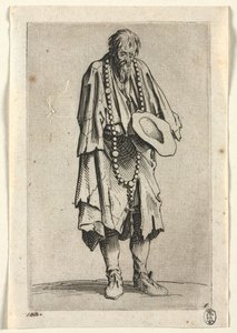 The Beggars: Žebrák s růžencem, c. 1623. od Jacques Callot