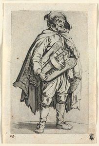 The Beggars: The Hurdy-Gurdy Player od Jacques Callot