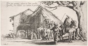 The Bohemians: The Stoping Place: The Fortune Teller, c. 1621-1625. od Jacques Callot